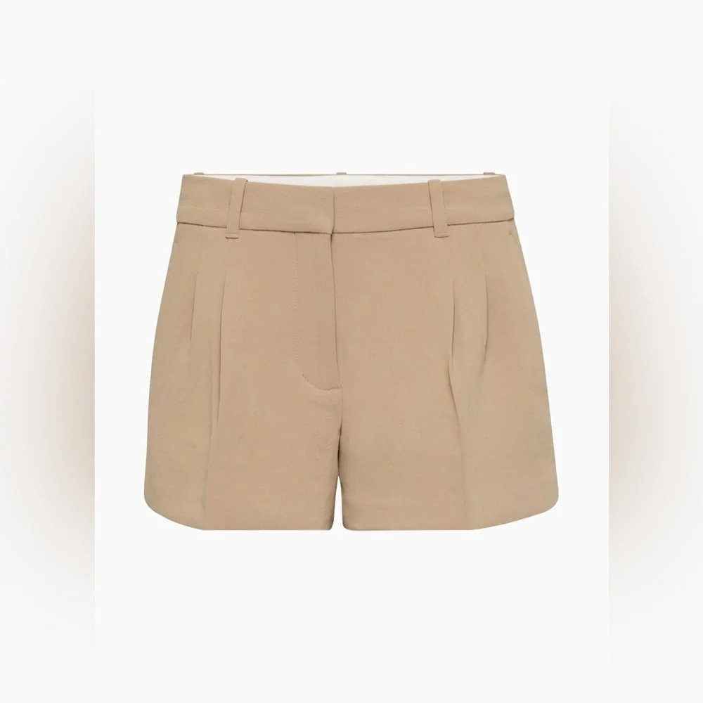 Aritzia The Effortless Short™ Lo-rise Mini Shorts Gold Camel - Picture 4 of 8